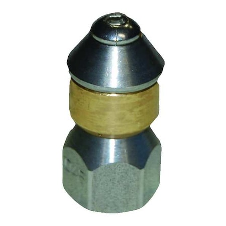Rotating Sewer Nozzle, Size 4.5, 3600 psi, GPM at 3000 PSI: 3.9 MPN:MLRSN14045