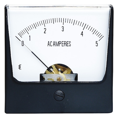 Analog Panel Meter, AC Current, 0-5 AC A MPN:12G371