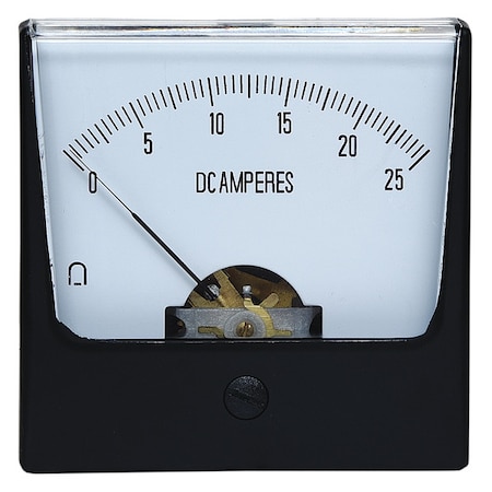 Analog Panel Meter, DC Current, 0-25 DC A MPN:12G419