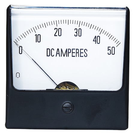 Analog Panel Meter, DC Current, 0-50 DC A MPN:12G423