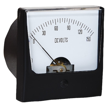 Analog Panel Meter, DC Voltage, 0-150 DC V MPN:12G444