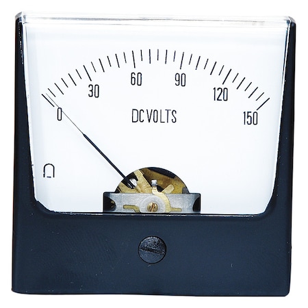 Analog Panel Meter, DC Voltage, 0-150 DC V MPN:12G445