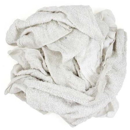 Terry Rags Towels 25 lb. Varies, White MPN:537-25N