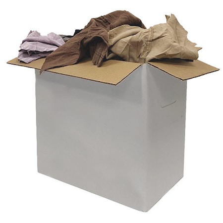 Reclaimed Corduroy Cloth Rag 25 lb. Varies Sizes, Assorted MPN:5LVD9