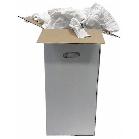 Recycled Cotton Sheeting Cloth Rag 50 lb. Varies Sizes, Assorted MPN:G11030