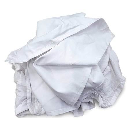 Cleaning Rags, White, 50 lb MPN:WW99602