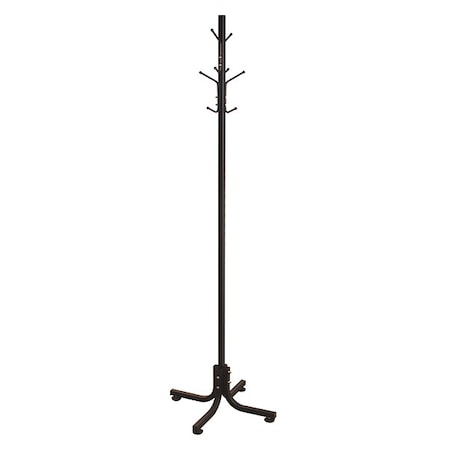 Coat Rack, Black, 21 in. D, 70 in. W MPN:45NG63