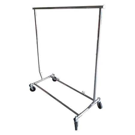 Garment Rack, 74 in W, Gray MPN:5CHV8