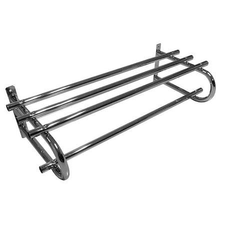 Wall-Mount Garment Rod, 36 in W, Chrome MPN:5DXZ6