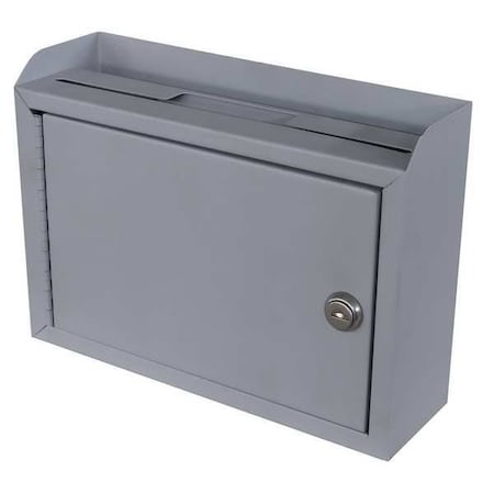 Suggestion Box, Gry, 7 in H, 9 3/4 in W MPN:2KEK1