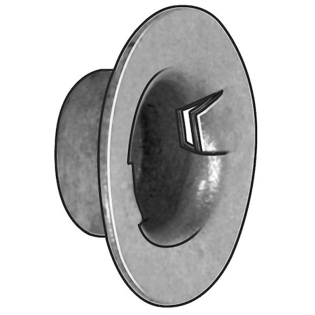 External Retaining Ring, Steel, Zinc Plated Finish, 25 PK MPN:138683001