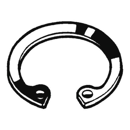 Internal Retaining Ring, Steel, Plain Finish, 16 mm Bore Dia., 50 PK MPN:M36050.016.0001