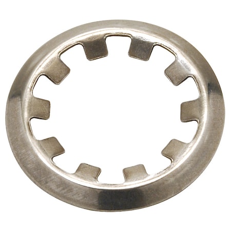 External Self-Locking Push-On Retaining Ring, 18-8 Stainless Steel, Plain, 3/4 in Shaft Dia, 5 PK MPN:TX-75SS