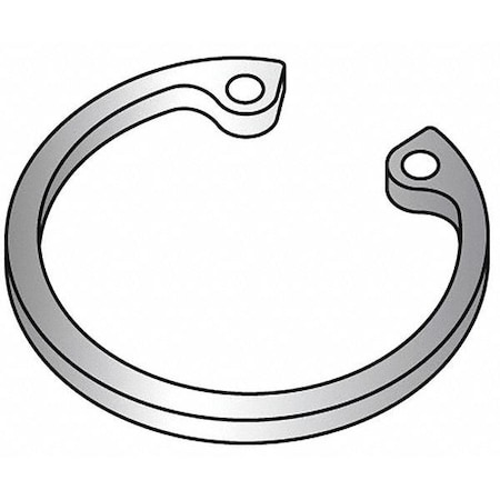 Internal Retaining Ring, Steel, Plain Finish, 6 5/8 in Bore Dia. MPN:U36050.662.0001