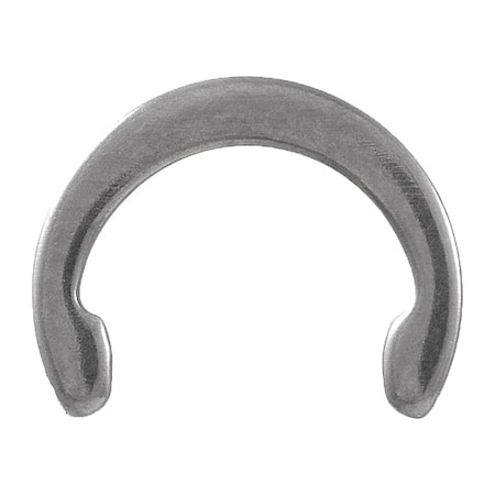 Crescent Ring, Stainless Steel Plain Finish, 1/2 in Shaft Dia, 15 PK MPN:WWG-C050SS
