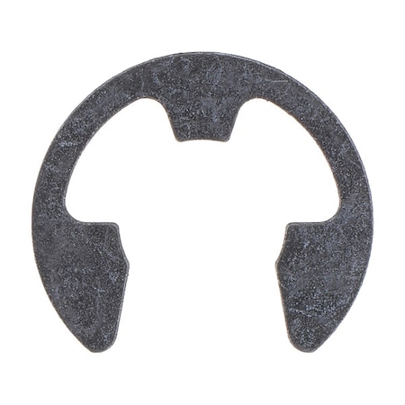 E-Clip, Spring Steel, Black Phosphate Finish, 5/16 in Shaft Dia, 50 PK MPN:WWG-SE031