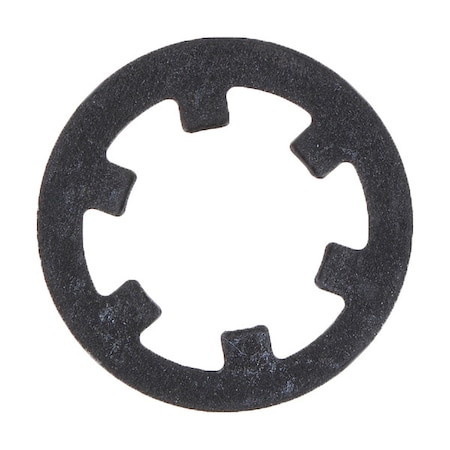 Retaining Ring, Spring Steel Black Phosphate Finish, 1/4 in Shaft Dia, 50 PK MPN:WWG-TY025
