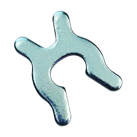 X-Retaining Ring, Spring Steel Zinc Plated Finish, 3/16 in Shaft Dia, 25 PK MPN:WWG-XRING0187