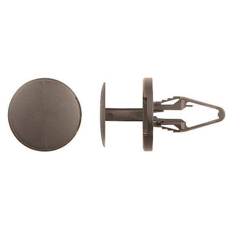 Push-In Rivet, Dome Head, 6.5 mm Dia., 17.5 mm L, Nylon Body, 25 PK MPN:10368PK