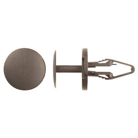 Push-In Rivet, Dome Head, 6.5 mm Dia., 20 mm L, Nylon Body, 50 PK MPN:10369PK