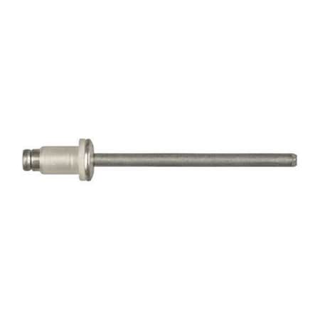 Blind Rivet, Dome Head, 5/32 in Dia., 5/16 in L, Aluminum Body, 10 PK MPN:10507PK