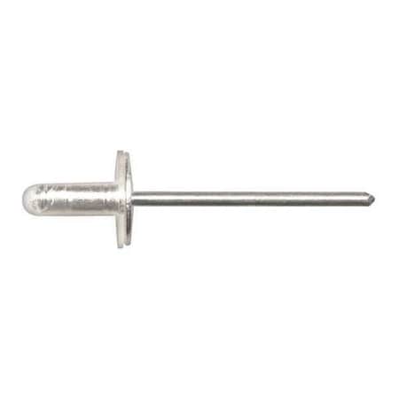 Blind Rivet, Dome Head, 3/16 in Dia., 5/8 in L, Aluminum Body, 10 PK MPN:10510PK