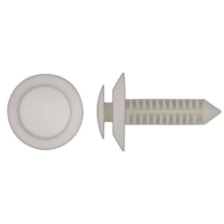 Push-In Rivet, Dome Head, 0.313 in Dia., 1 in L, Nylon Body, 50 PK MPN:1742PK