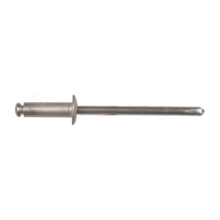 Blind Rivet, Dome Head, 1/8 in Dia., 23/64 in L, Aluminum Body, 100 PK MPN:1889PK