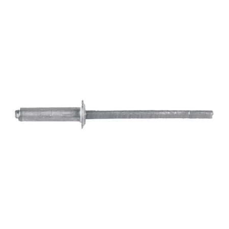 Blind Rivet, Dome Head, 1/8 in Dia., 31/64 in L, Aluminum Body, 100 PK MPN:1890PK