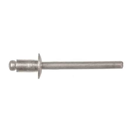 Blind Rivet, Dome Head, 3/16 in Dia., 9/32 in L, Aluminum Body, 100 PK MPN:1899PK