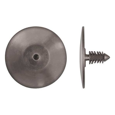 Push-In Rivet, Dome Head, 1/4 in Dia., 3/4 in L, Nylon Body, 25 PK MPN:1930PK