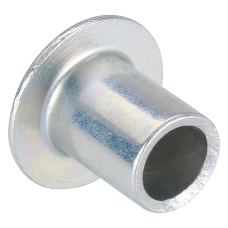 Semi-Tubular Rivet, Oval Head, 1/4 in Dia., 5/16 in L, Steel Body, 100 PK MPN:1HBT3