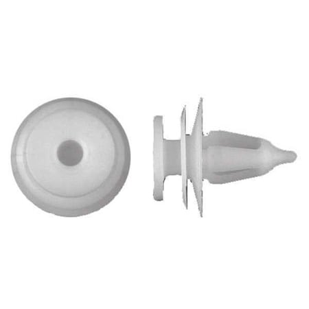 Push-In Rivet, Dome Head, 7 mm Dia., 15 mm L, Nylon Body, 50 PK MPN:2063PK