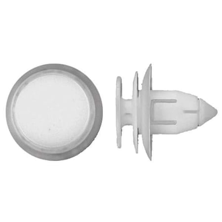 Push-In Rivet, Dome Head, 9.5 mm Dia., 14 mm L, Nylon Body, 25 PK MPN:2108PK