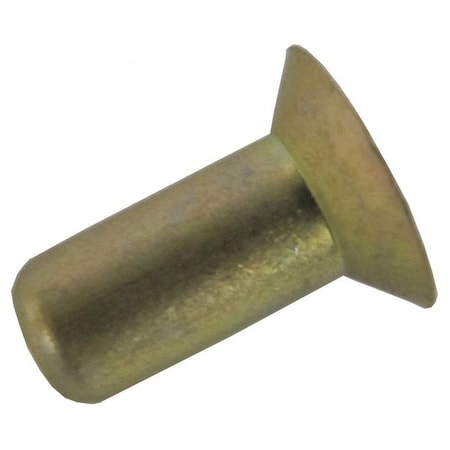 Solid Rivet, Countersunk Head, 0.125 in Dia., 0.188 in L, Aluminum Body, 250 PK MPN:26AD0403-EA-250
