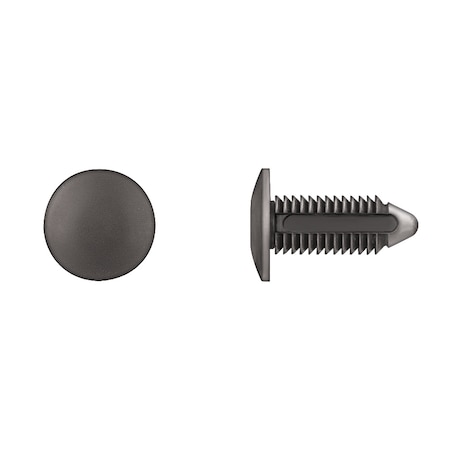 Push-In Rivet, Dome Head, 10 mm Dia., 30 mm L, Nylon Body, 50 PK MPN:5648PK