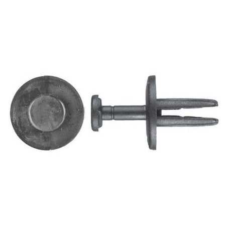 Push-In Rivet, Dome Head, 1/4 in Dia., 9/16 in L, Nylon Body, 50 PK MPN:5675PK