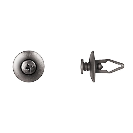 Push-In Rivet, Dome Head, 8 mm Dia., 18 mm L, Nylon Body, 25 PK MPN:5901PK