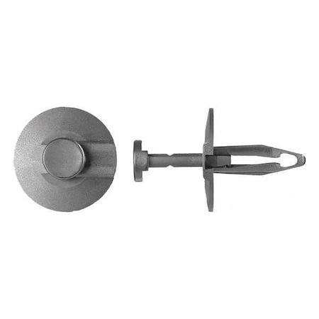 Push-In Rivet, Dome Head, 1/4 in Dia., 29/32 in L, Nylon Body, 25 PK MPN:5935PK