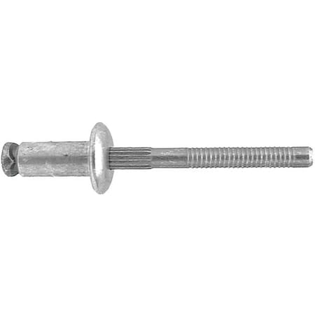 Blind Rivet, Countersunk Head, 1/4 in Dia., Aluminum Body, 25 PK MPN:5MTY4