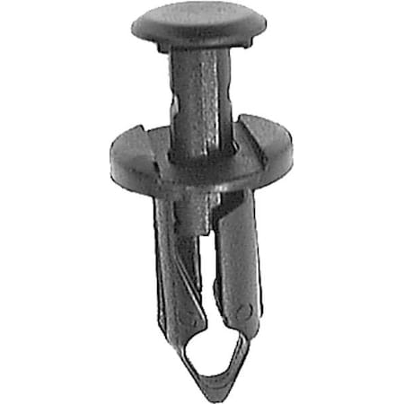 Push-In Rivet, Dome Head, 1/4 in Dia., 20 mm L, Nylon Body, 25 PK MPN:5NCD3