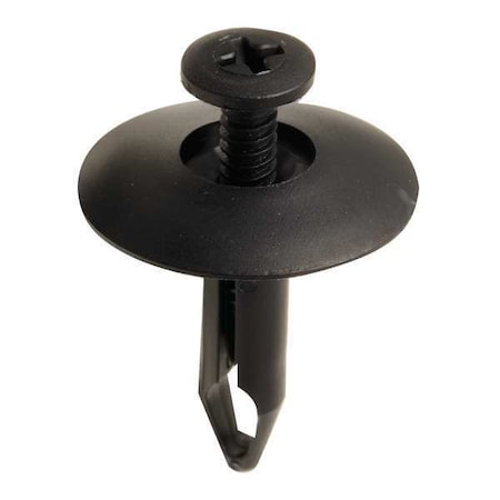 Push-In Rivet, Dome Head, 1 in L, Nylon Body, 10 PK MPN:5NCR9