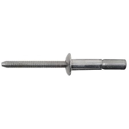 Blind Rivet, Dome Head, 3/16 in Dia., 7/16 in L, Aluminum Body, 100 PK MPN:5RKF3