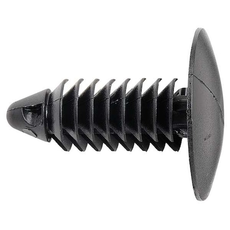 Push-In Rivet, Dome Head, 1/4 in Dia., 13/16 in L, Nylon Body, 100 PK MPN:5RKT3