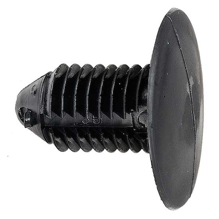 Push-In Rivet, Dome Head, 0.4375 in Dia., 211/250 in L, Nylon Body, 25 PK MPN:5RKV5