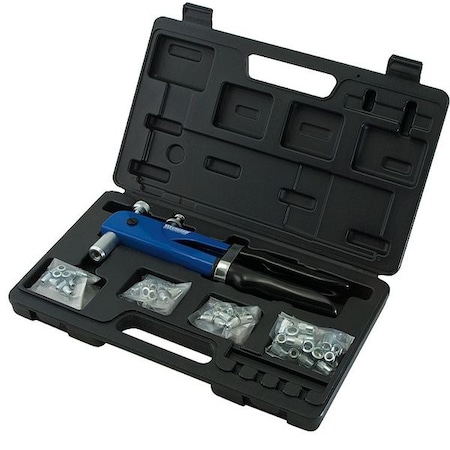 Rivet Nut Tool Kit, Steel/Aluminum, 52 pieces MPN:5TUW2
