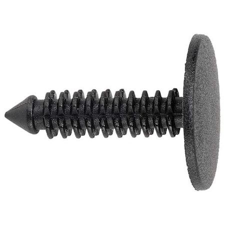 Push-In Rivet, Flat Head, 0.2188 in Dia., 3/4 in L, Nylon Body, 50 PK MPN:5ZDL4