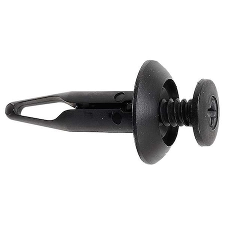 Push-In Rivet, Flat Head, 453/500 in L, Nylon Body, 25 PK MPN:5ZDL9