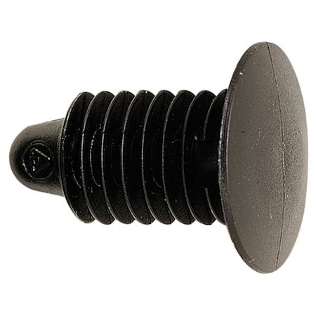 Push-In Rivet, Dome Head, 6 mm Dia., 12 mm L, Nylon Body, 100 PK MPN:5ZDP0