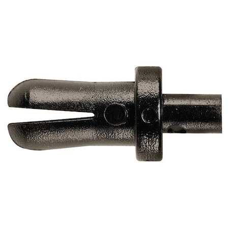 Push-In Rivet, Flat Head, 39/100 in L, Nylon Body, 25 PK MPN:5ZDU4